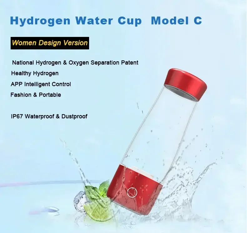 WOPIN free sample hfactory direct portable fashion design hydrogen electrolysis cup ionization generator