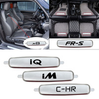 Car Floor Mats Metal Emblem Sticker Seat Stickers For Scion iQ xA xB xD FR-S CH-R iA iM tC t2B bbX Fuse Hako Auto Accessories