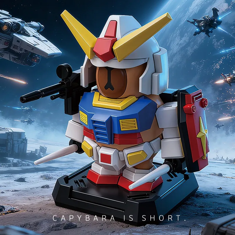 Rx-78-2 كابيبارا تجميع نموذج اللعب المفاصل المنقولة زينة للأقزام روبوت Mecha أطقم نماذج اللعب الهدايا #1