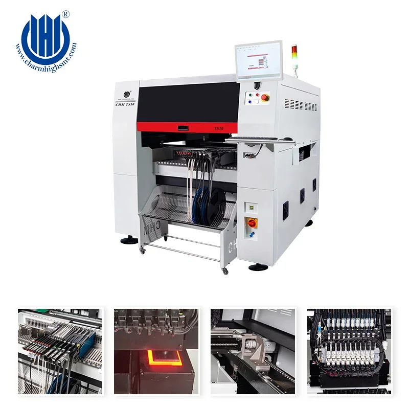 Charmhigh High Speed TS10 Automatic Pick And Place Machine Compact Modular Mounter For SMT Factory PCB Assembly Machine