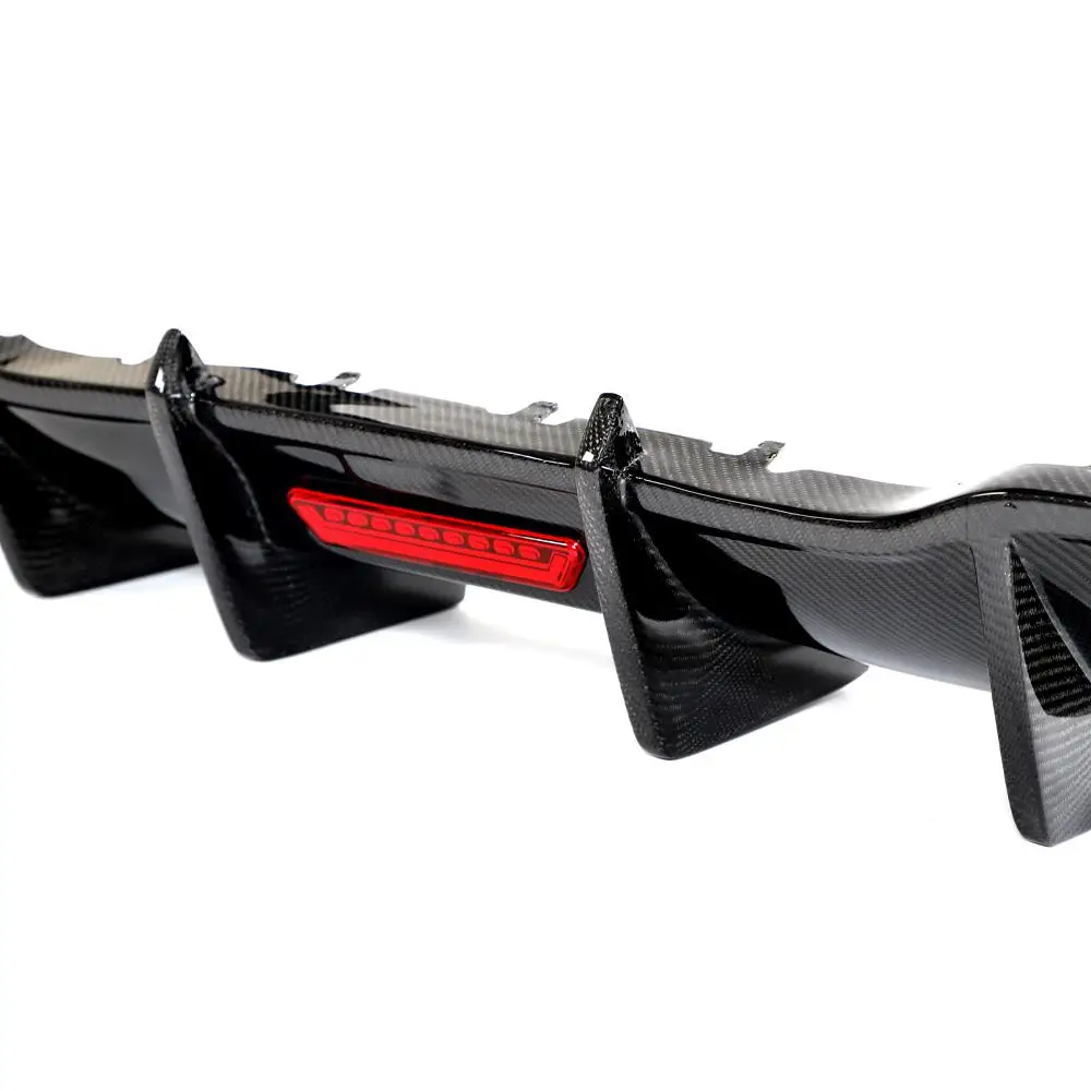 Carbon Fiber Rear Bumper Diffuser Lip For Audi A3 S-LINE S3 Sportback 2017-2019