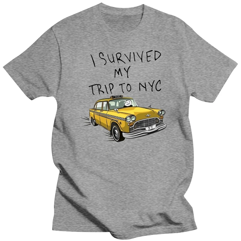 Tom Holland Same Style Tees I Survived My Trip To NYC Print Tops Casual 100%Cotton Streetwear Men Women Unisex Fashion T Shirt