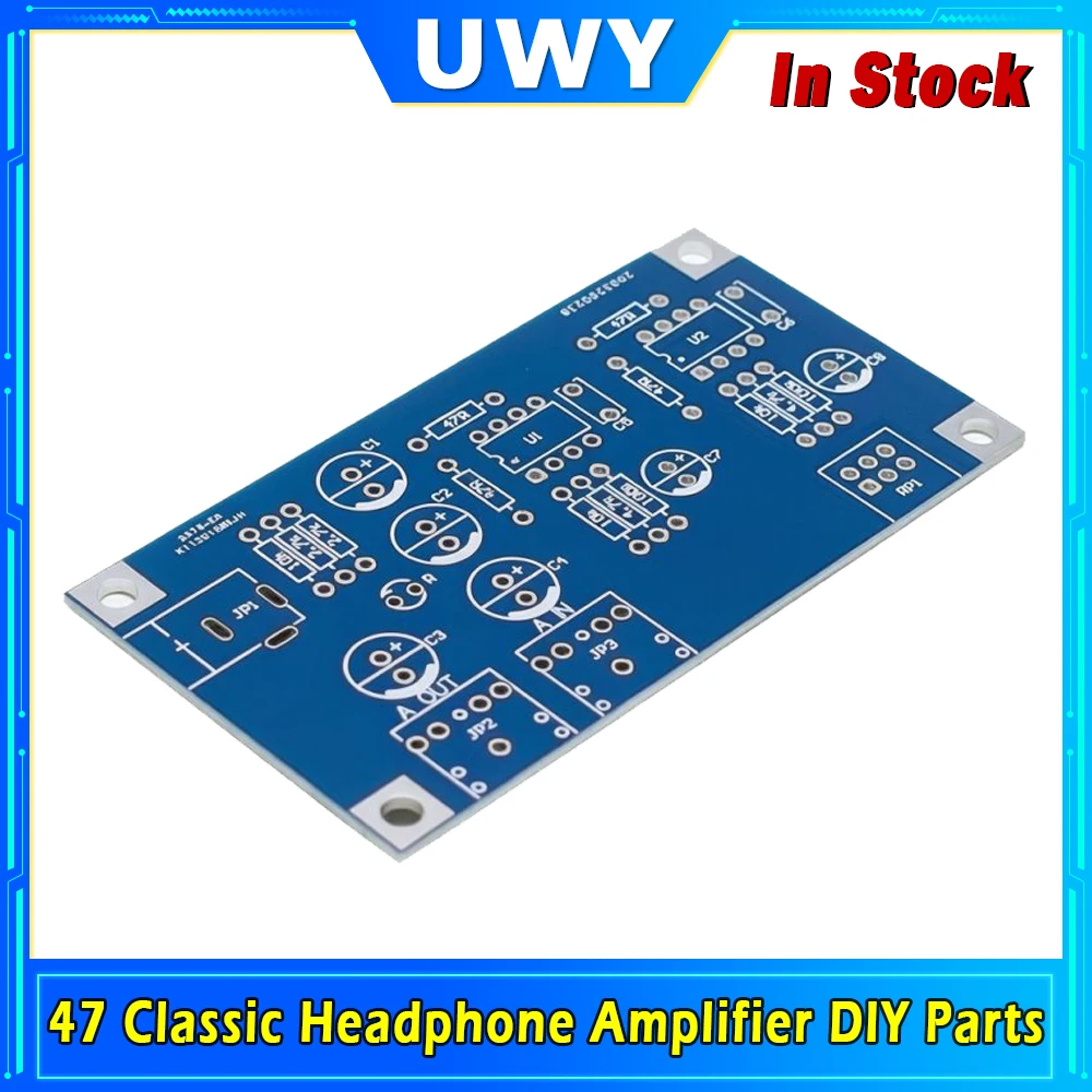 47 Classic Headphone Amplifier DIY Kit Dual Power Supply Audio Headphone Amp Unassembled Electronic Parts