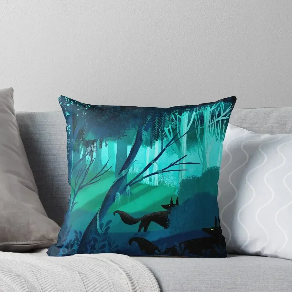 Shadow Wolves Stalk The Silver Wood Throw Pillow Sofa Pillow Cover Sofa Cushions Cover pillow