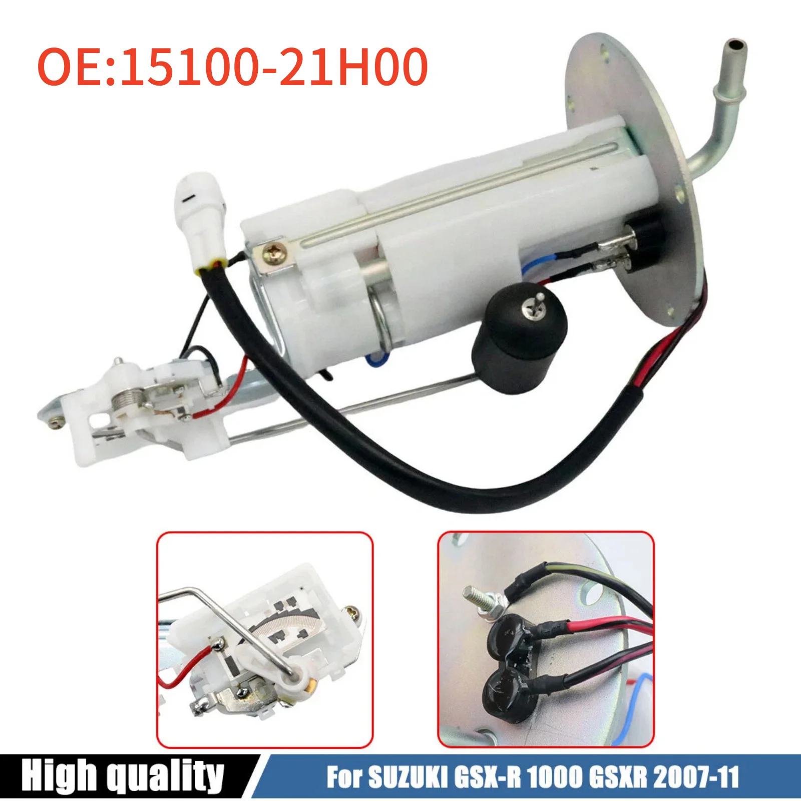 1Pc Motorbike Fuel Pump Assembly 15100-21H00 Replacement Parts For Suzuki GSX-R 1000 2007-2011 Motorcycle Accessories