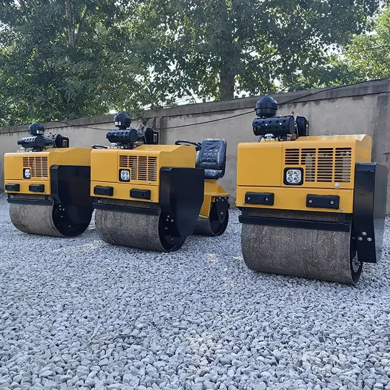 [2026] LONGSHUN Dual-Wheel Hand-Held Vibratory Compactor 1 Ton us ed for Narrow Road Surface with Motor and Engine Core