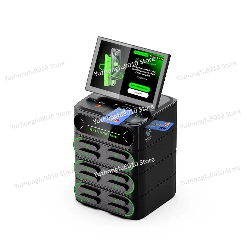 

12 Slots Automatic Distributed Power Vending Machine Kiosk Cell Phone Charging Station Kiosk 4g/wifiI