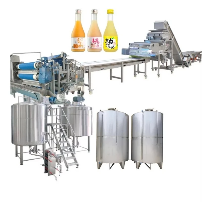 1000L/H Apple Wine Brandy Processing Fermentation Machine Apple Cider Vinegar Making Factory for Beverage Custom