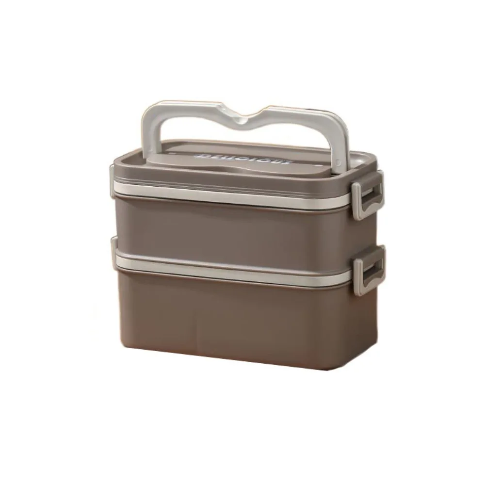 

2/3 Layers Stainless Steel Lunch Box SUS304 Large Capacity Multi Layer Lunch Box Leak-proof Insulated