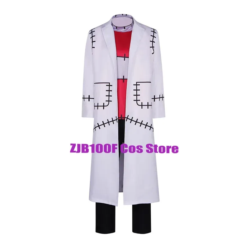 أزياء فرانكن شتاين التأثيرية للطبيب أنيمي الروح الآكل أزياء تنكرية موحدة خندق علوي فستان أطفال مع سروال داخلي لزي الحفلات للرجال والنساء