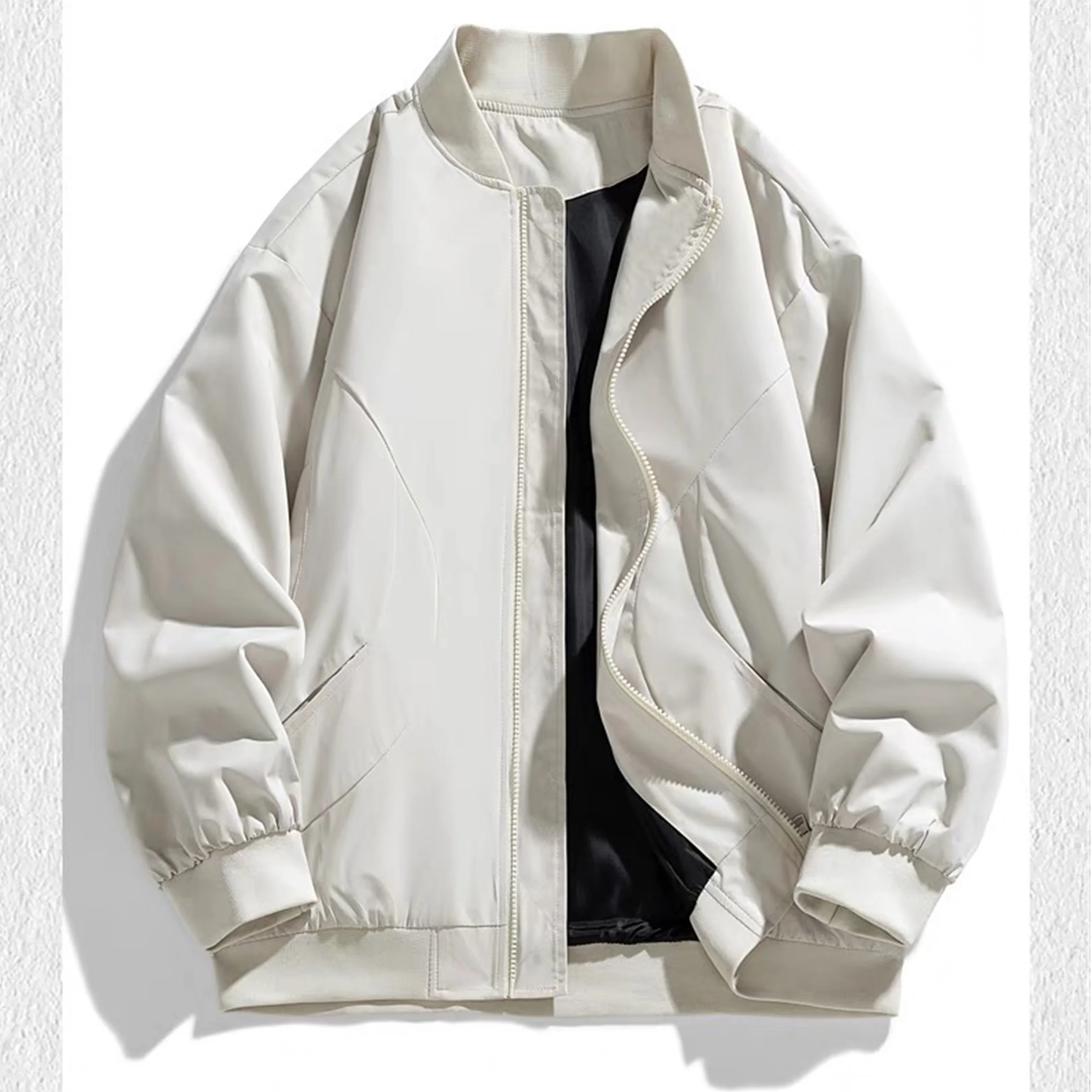 2026 Autumn New Men's Pilot Jacket Fashion Casual Light Solid Color Baseball Uniform Sportswear Jacket, DIY LOGO S-4XL 57 S1e48d70d764d4abb91800eed9f2c6969q