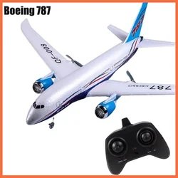 Rc 787 Glider Qf008 2.4g Electric Remote Control Plane Three-Channel Fixed Wing Aircraft Passenger Jet Model Toy Kid Gift