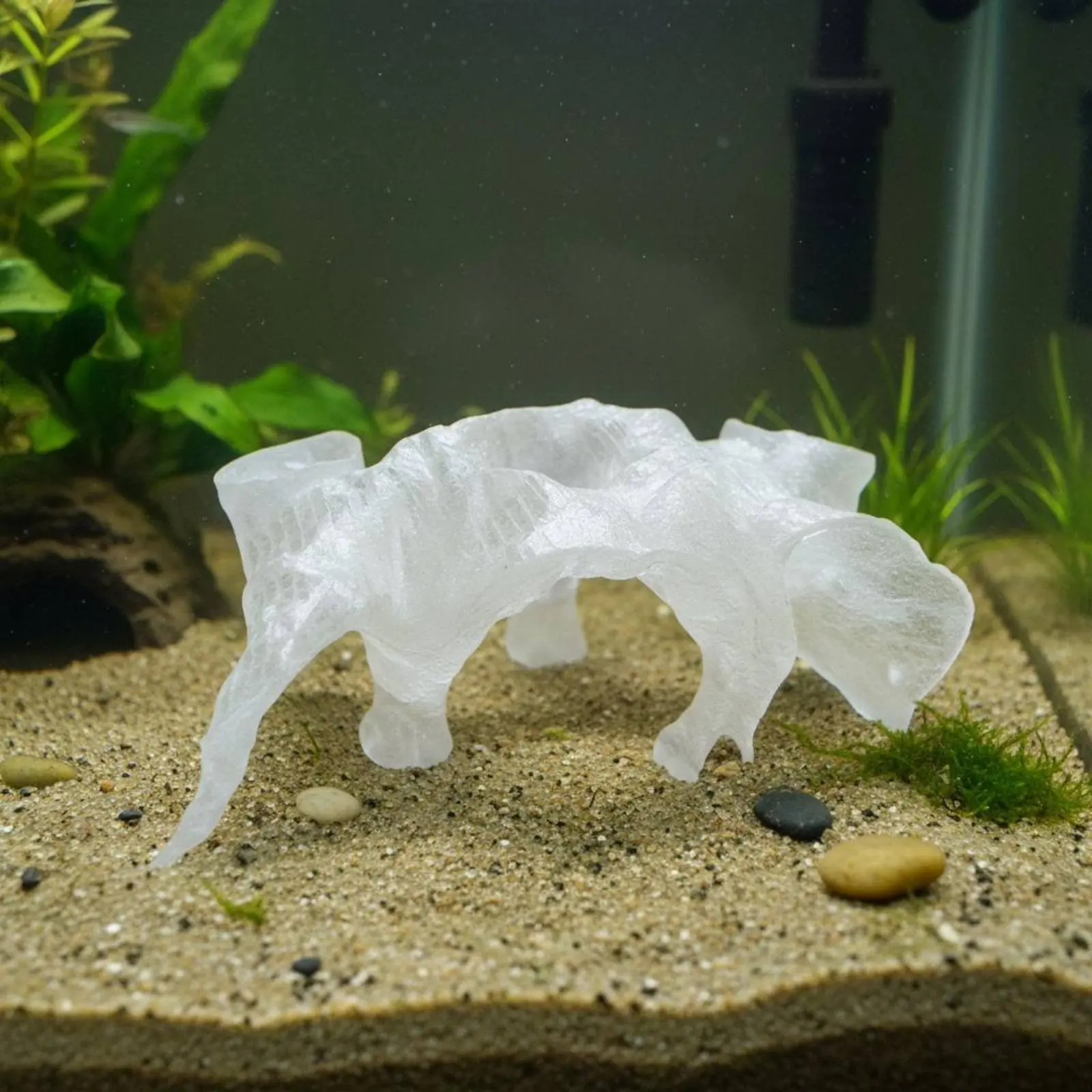 

Aquarium Sanctuary Cave Hollow Design Aquatic Cave Ornament Aquarium Hideaway Polished Edges Pet Water Decor Natural Look