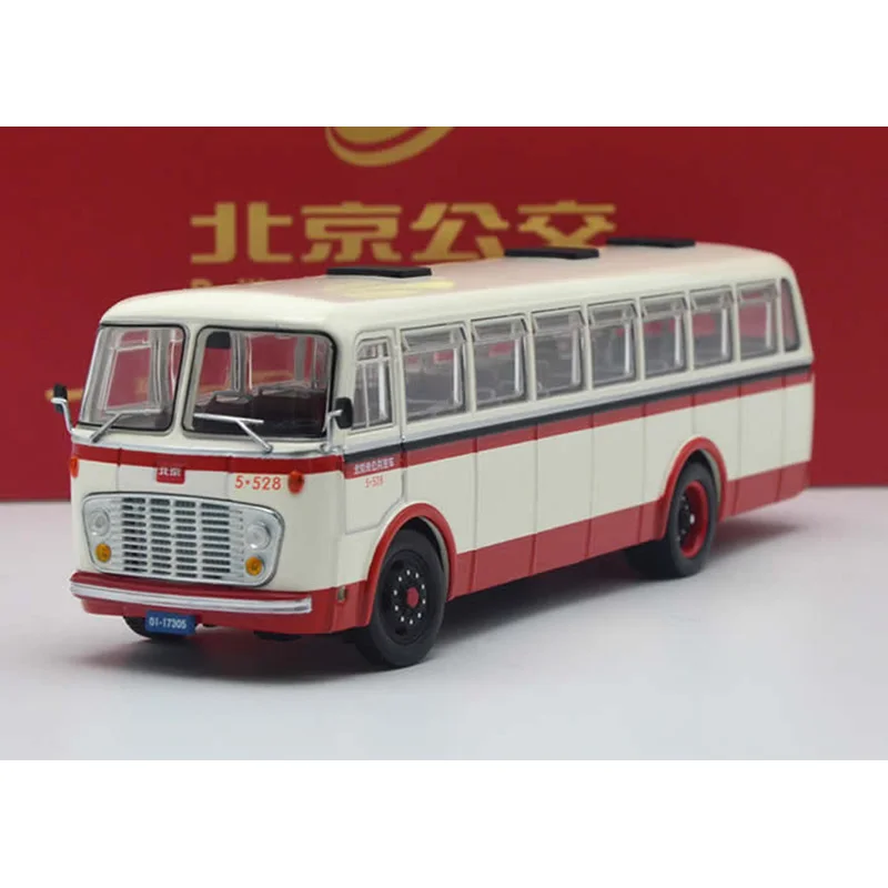 

1:64 Scale Diecast Alloy Beijing BK651 Bus Toys Cars Model Classics Nostalgia Adult Souvenir Gifts Static Display Decoration