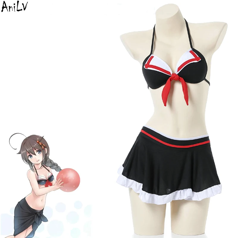 AniLV Anime Beach Volleyball Swimsuit Swimwear Cosplay Women Underwear Set Costume