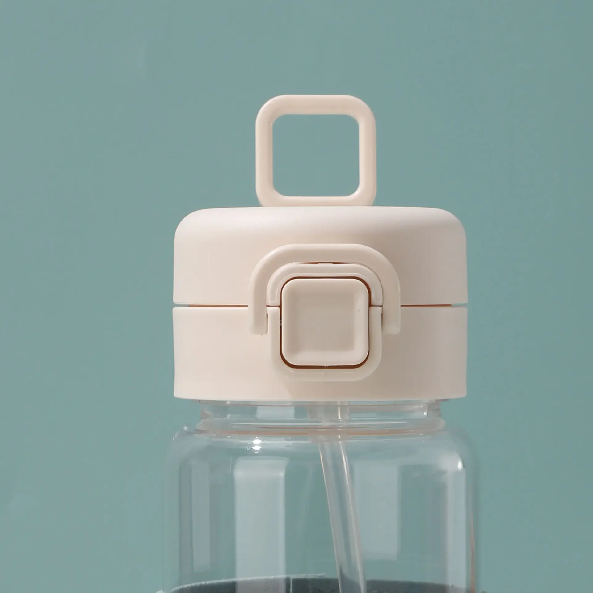 500 مللي زجاجة مياه مبتكرة مع القش مانعة للتسرب لطيف زجاجة شرب بلاستيكية Kawaii الحليب القهوة الشاي كوب عصير درينكوير