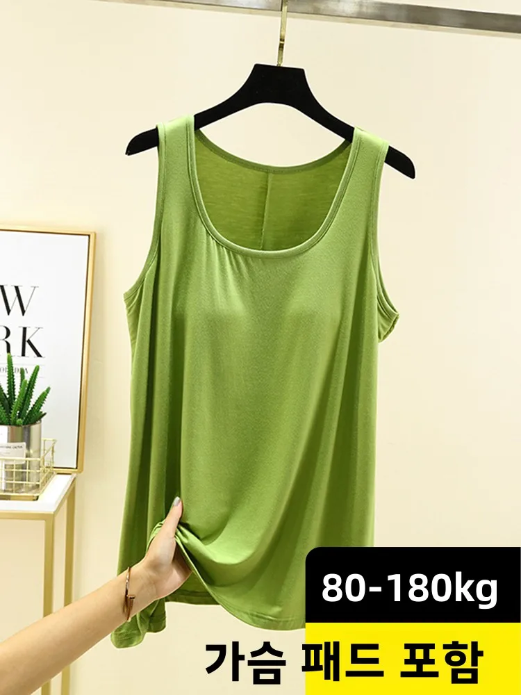 

Modal Cotton Summer Bralette Top Loose Fit Comfortable Home Wear Large Size Women's Vest