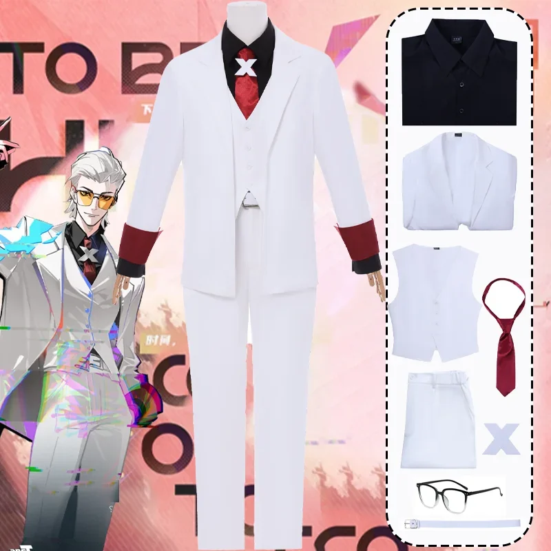 

CosplayTO BE HERO X Cosplay Costume Roleplay Outfits Coat Vest Pants Tie Glasses Uniform Full Set Accessories Halloween Party Su