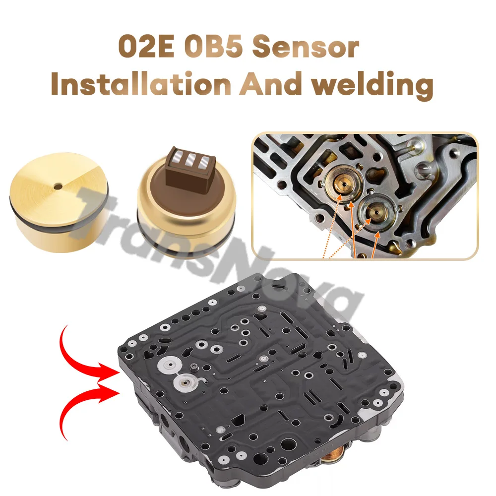 TransNova 0B5 02E DQ250 0D9 Getriebekupplungsdrucksensor TCU TCM Steuergerät für 6-Gang-DSG VW Magotan Audi A4 A7 Skoda – Detail 3