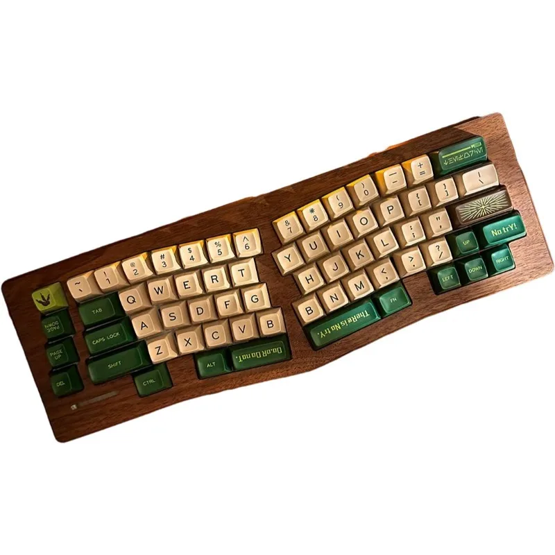 Imagem -06 - Kit de Teclado Mecânico de Madeira Junta Bluetooth Hot Swap Ergonômico Noz Personalizada Alice Escritório Jogos pc Laptop Mss 65