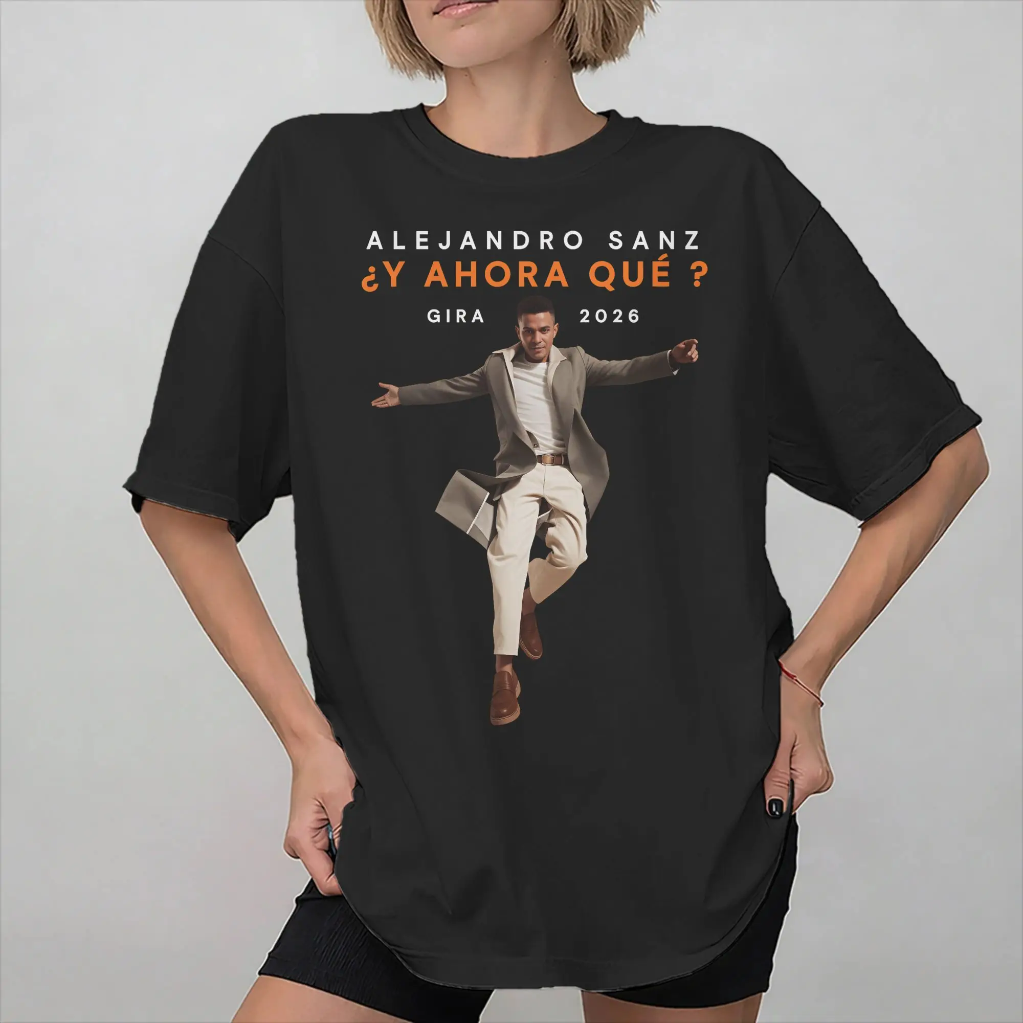 Men Women Printed Alejandro Sanz 2026 Concert  Tee T Shirt 100% Cotton  T-shirts Clothing