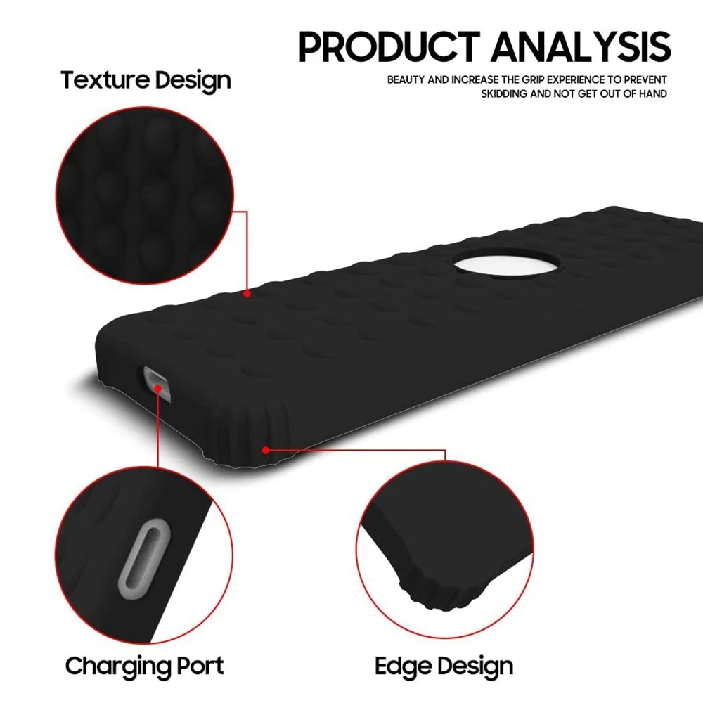

ATS-Etui de Protection для TéLéCommande et BoîTier TV для Apple TV 4K 5Th / 4Th - [Anti Slip] Housse en Silicone Antichoc