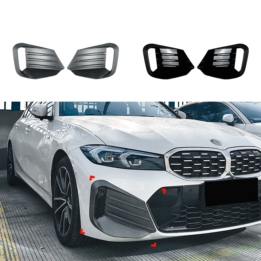 

Car Carbon Fibre Front Air Knife Grille Cars Exterior modifications For BMW 3 Series G20 G21 LCI M Sport 2023+ Auto Accessories