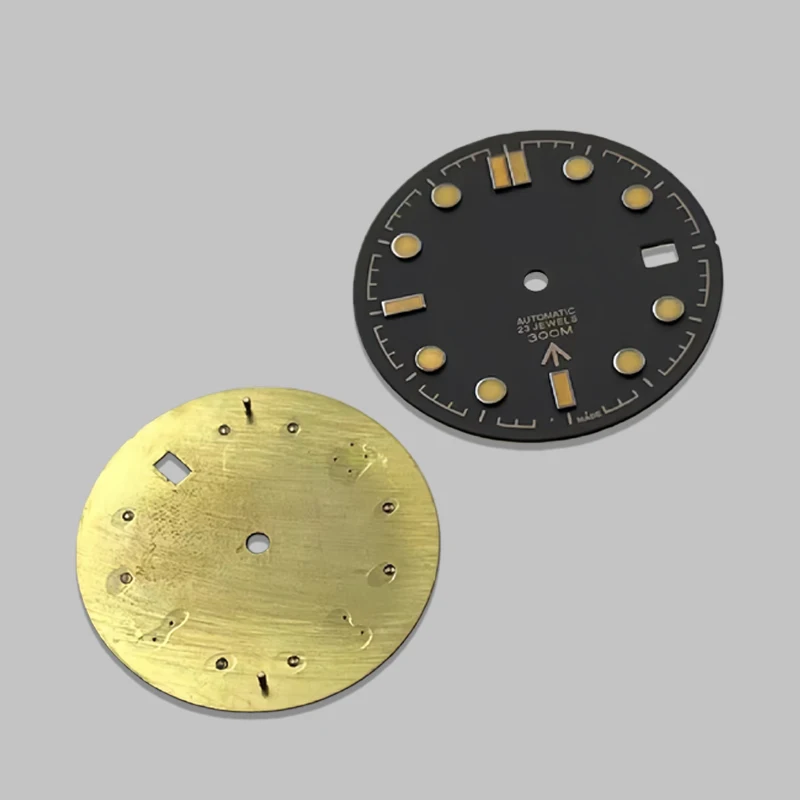 Cadran NH35, cadran 31 mm adapté pour Seamaster 300, luminescence verte, compatible avec les pièces de modification de mouvement automatique NH35