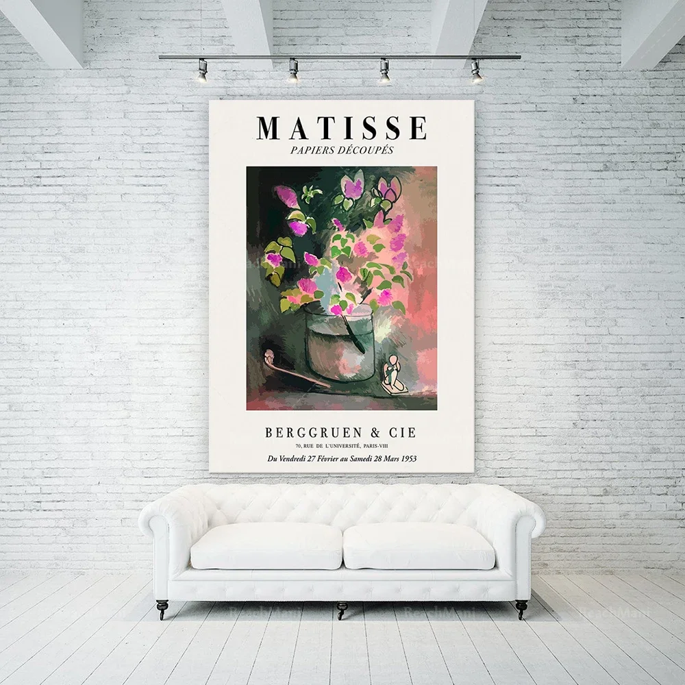 Henri Matisse Print, Gallery Poster, Artist print, Matisse Poster, Art poster, Wall Poster Matisse, Exhibition Poster.