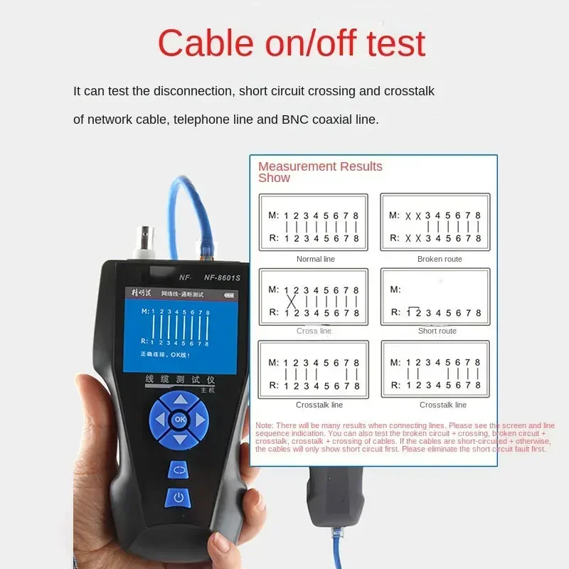 Multifunctional Network Line Measuring Instrument Charging Model Set Line Patrol Device Ping Diagnosis Telephone Line