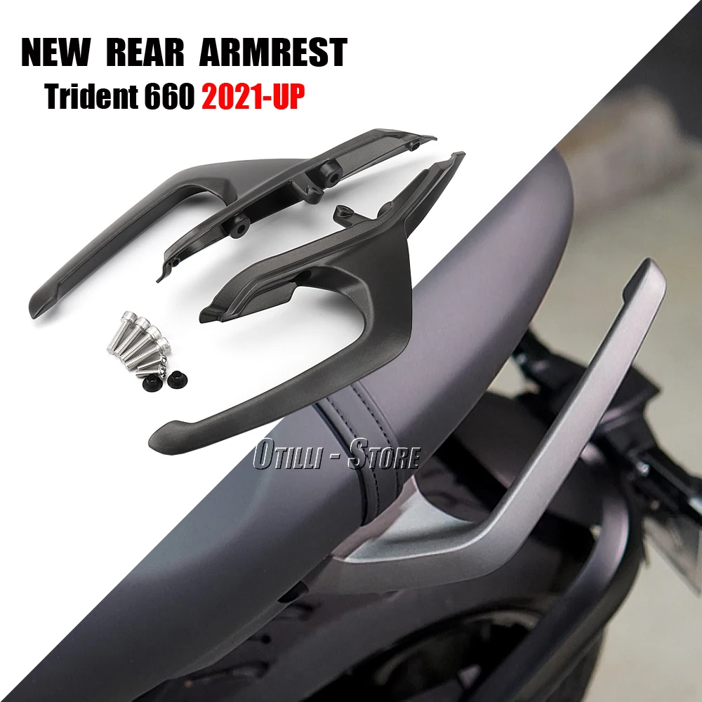 

New 2021-2023 For Trident660 TRIDENT660 Trident TRIDENT 660 Rear Handrail Passenger Handgrips Hand Grip Grab Bar Handle Armrest