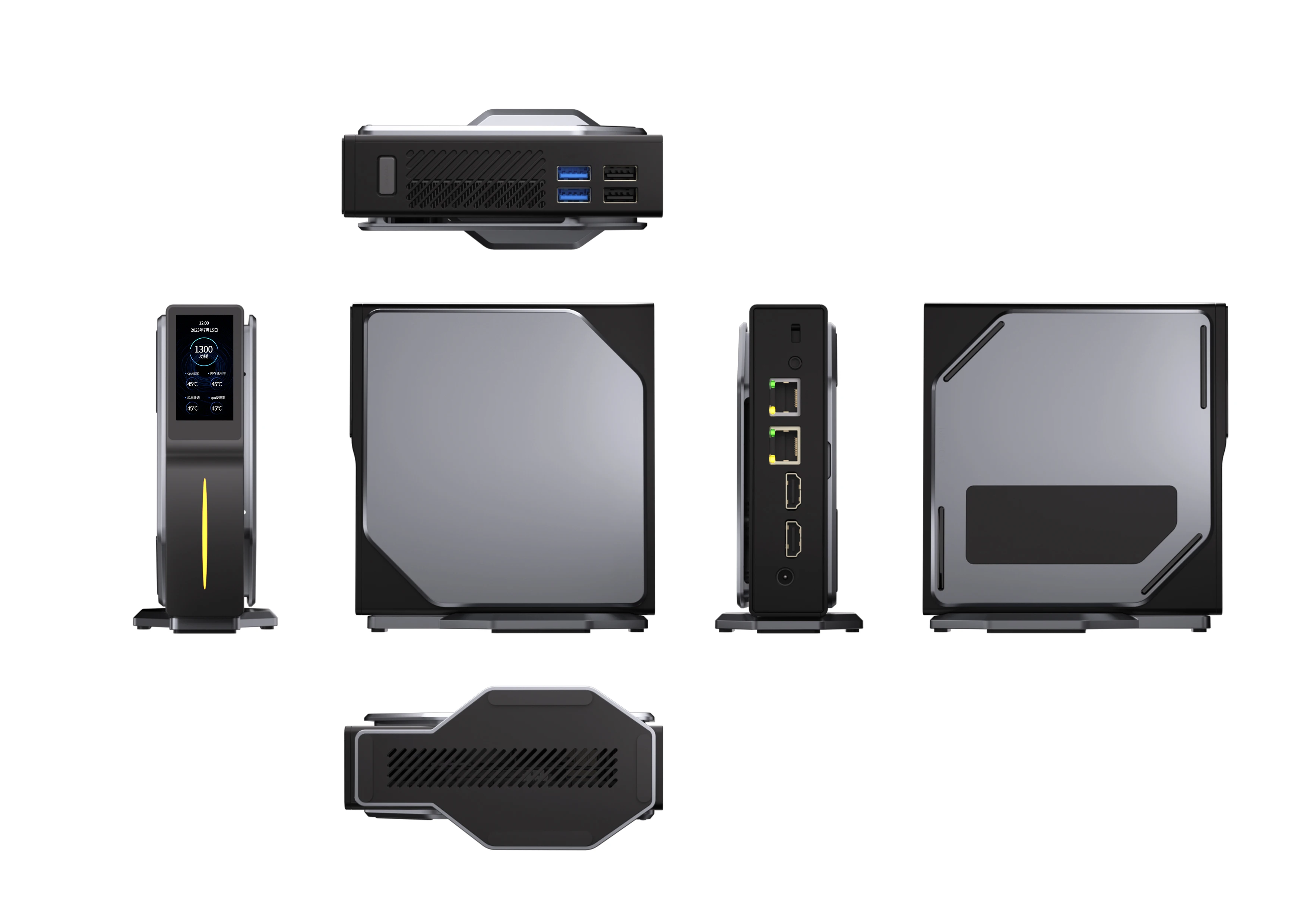 FIREBAT S1 Intel N100 Mini PC Drugi ekran pomocniczy Windows HDMI BT4.2 LAN*2 DDR4 16GB 512GB SSD Dual SSD Komputery stacjonarne