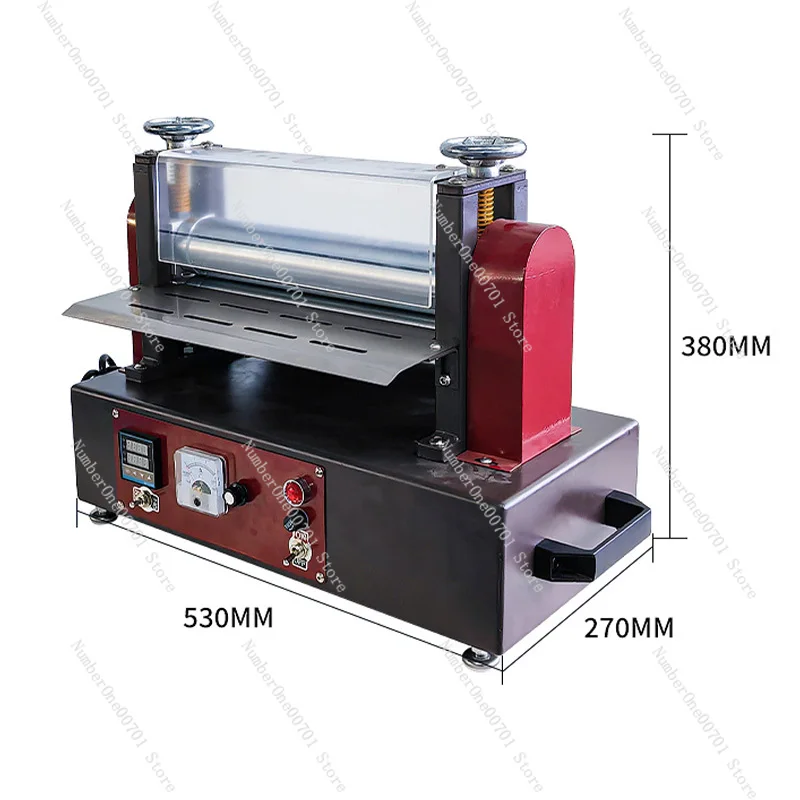 Heated Electric Strip Machine Heat Press Ironing Heating Leather Fabric Automatic Folding Laminating Machine