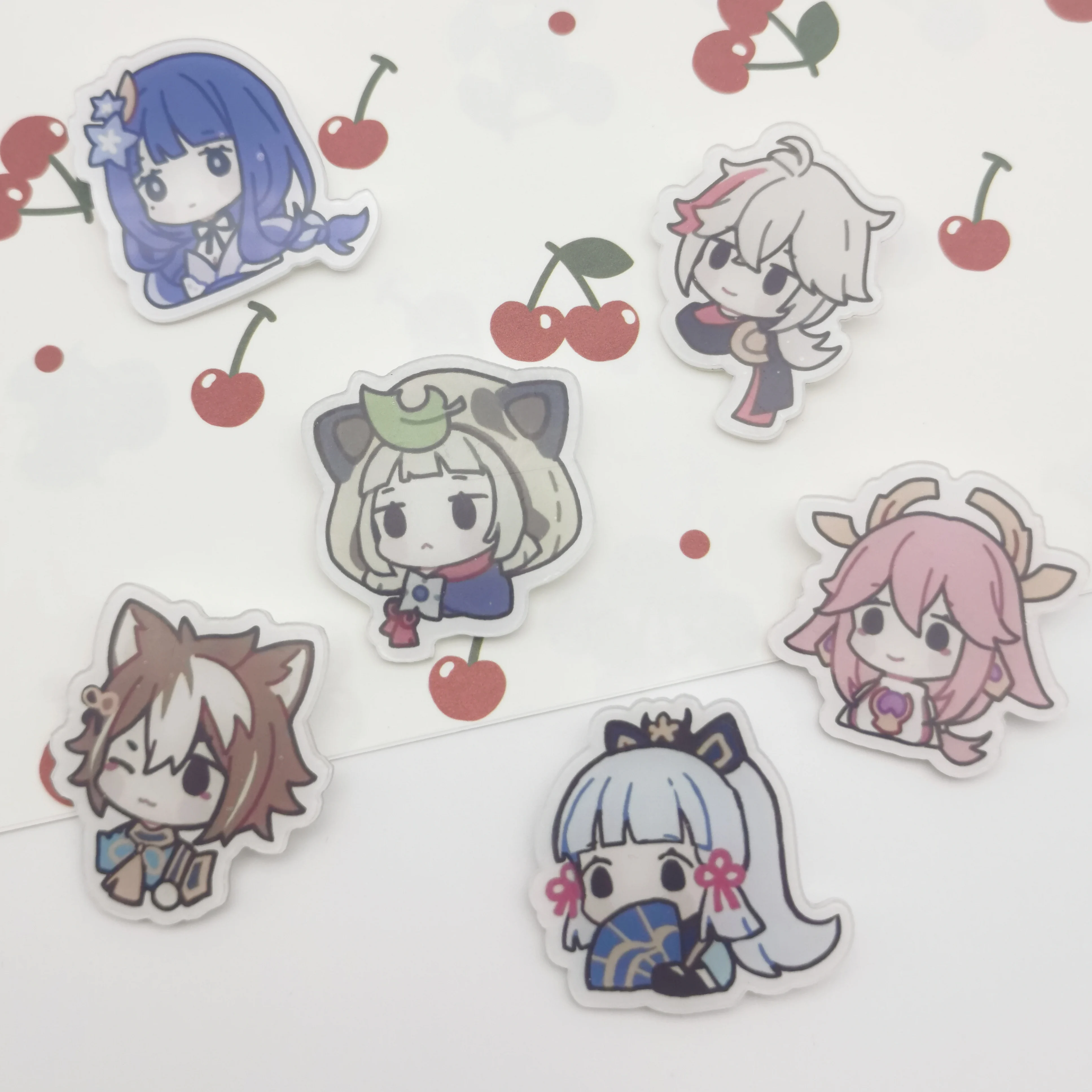 1PC Anime Game Genshin Impact Cute Klee Nahida Lapel Badges Clothes Jewelry Collar Acrylic Brooches Accessories Gifts For Friend