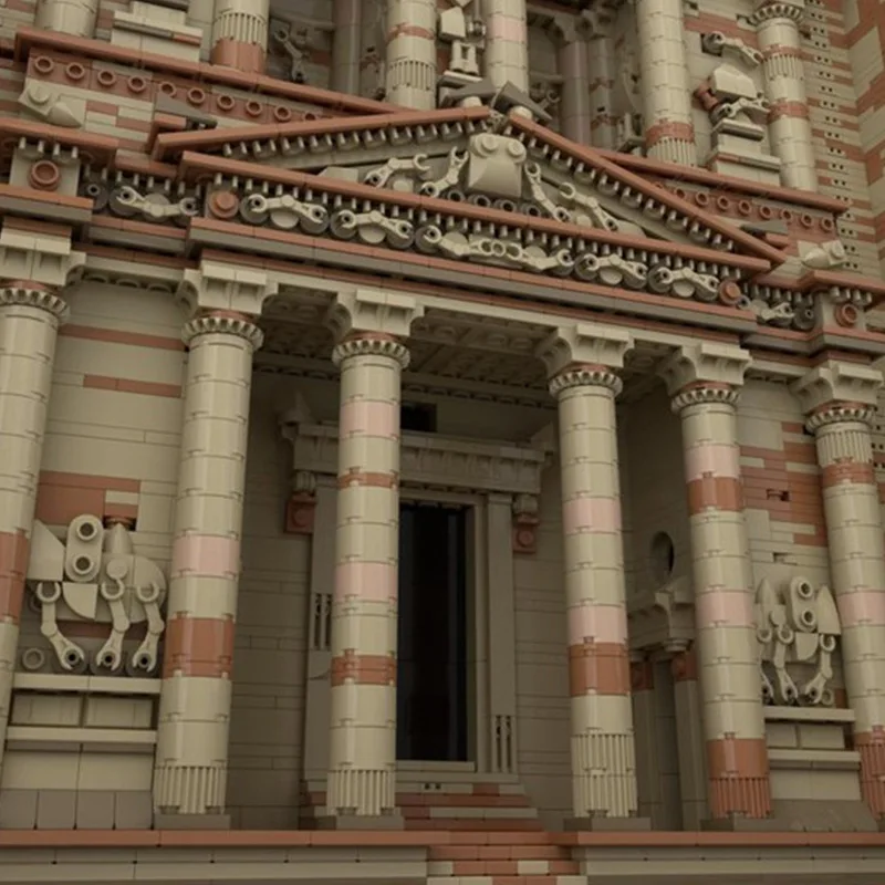 Blocs de construction Petra anciens, modèle d'architecture du patrimoine mondial, puzzle 3D éducatif, cadeau pour adultes et adolescents