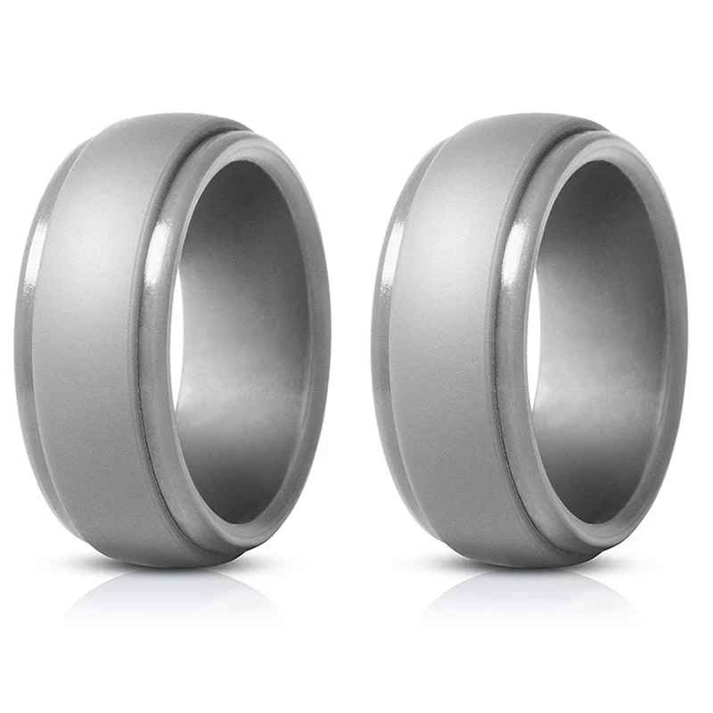 8mm popular masculino silicone legal anéis feminino anel de casamento de silicone ambiental esportes ao ar livre anel cinza x2 11