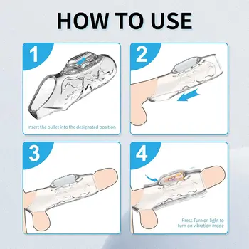 Vibrační kroužek na penis, opakovaně použitelný, zpoždění ejakulace, silnější erekce, potřeby pro dospělé, lněný kroužek na penis, sexuální hračky pro muže 6 nejlepší prodej erekční tryska pro muže - №3
