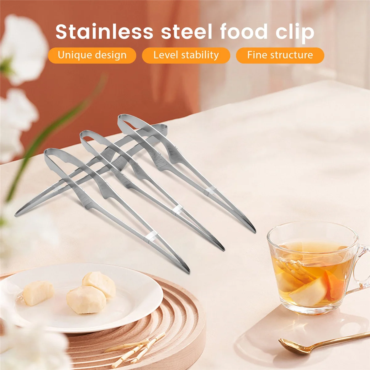 Korean and Japanese BBQ Tongs Self-Standing Grill Tongs Non-Slip Cooking Utensils Stainless Steel Tongs HOT