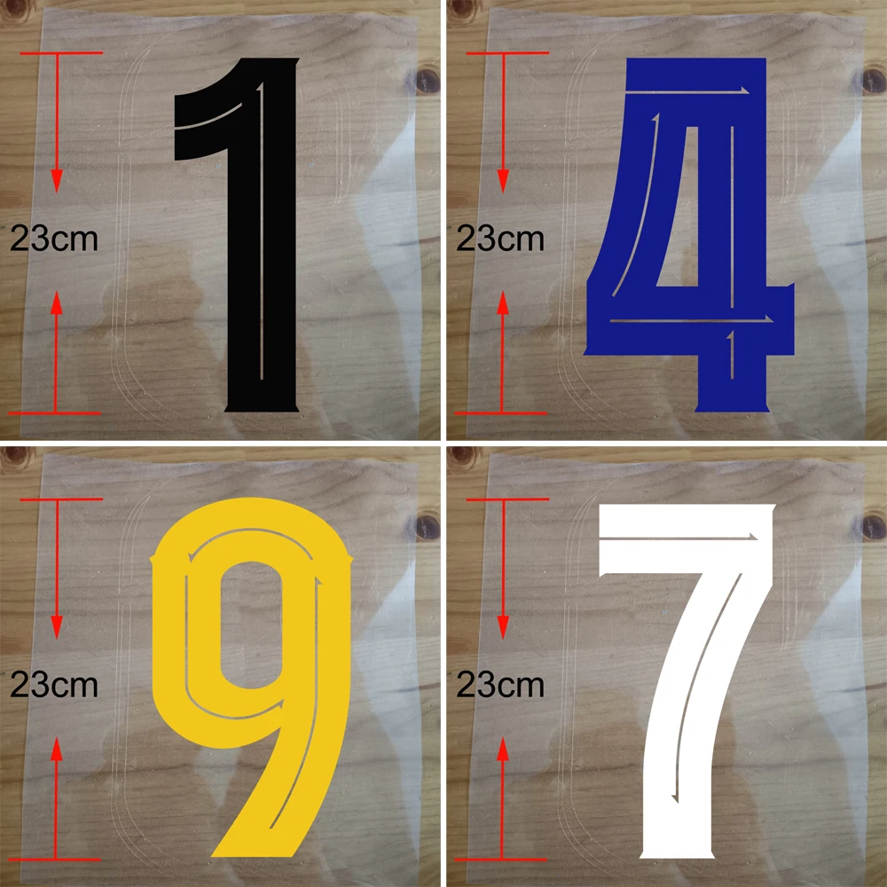 19-20 Home away High Quality Football Jersey Number PU Material Iron on Patch Soccer Kits Heat Transfer Sticker Name Custom