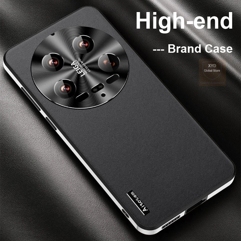 

For Xiaomi 14 Ultra Case Matte Leather High end Brand Phone Case For Xiaomi 14 Ultra Mi14 Mi 14Ultra Cover Shell Fashion Skin
