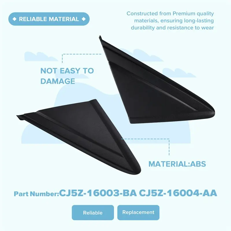 New-Rearview Mirror Triangular Trim For Ford GCBS-Kuga