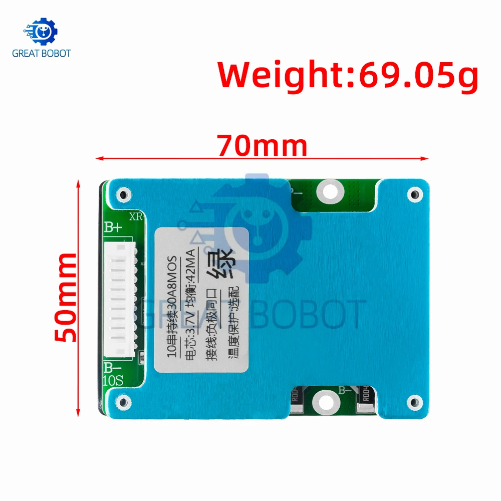 10S 36V 20A 30A lithium battery protection plate board  With balanced overcharge protection Similarly for  diy kit