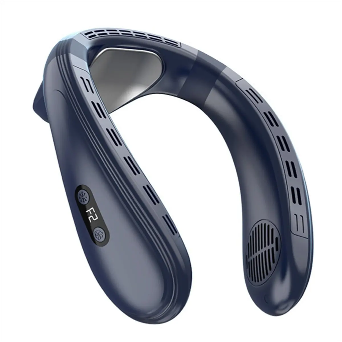 SCLS Portable Neck Air Conditioner Fan Rechargeable Refrigeration Bladeless Fan Outdoor Personal Fan Wearable Cooler