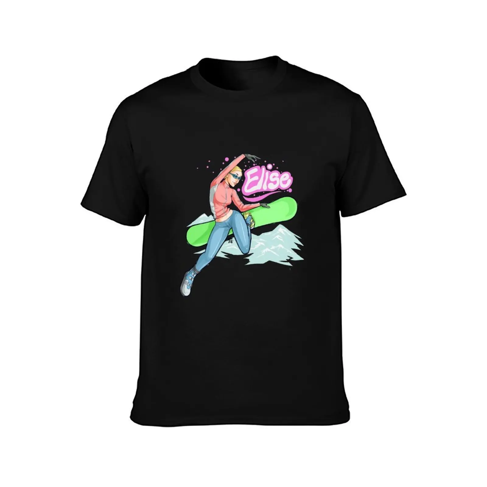 Elise SSX Tricky T-Shirt Summer Casual Cotton Tee Oversized Streetwear Tops Vintage Graphic Print Loose Fit Short Sleeve