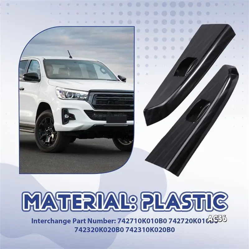 

4PCS Front+Rear Door Armrest Trim Panel Window Switch Bezel For Toyota Hilux 05-14 4271-0K010 74272-0K010 74231-0K020