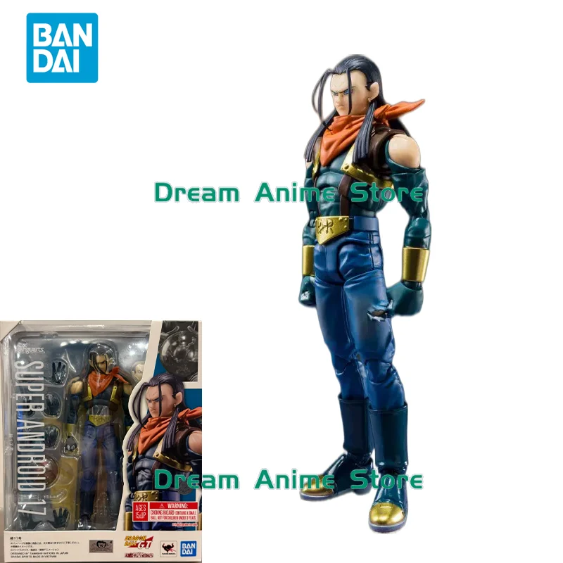 

Bandai Original Dragon Ball GT Anime Figure SUPER 17 Ultimate Artificial Human Action Figure Toys for Kids Gift