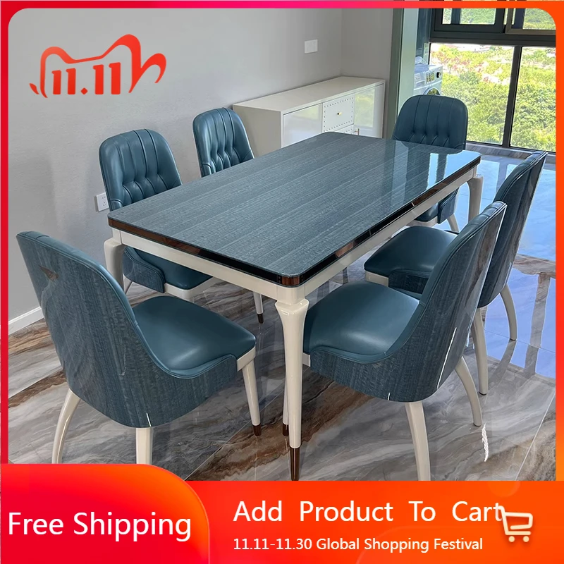 

Modern Light Luxury Dining Table Aesthetics Europeanhigh Living Room Restaurant Table Kitchen Loungemuebles Kitchen Furniture