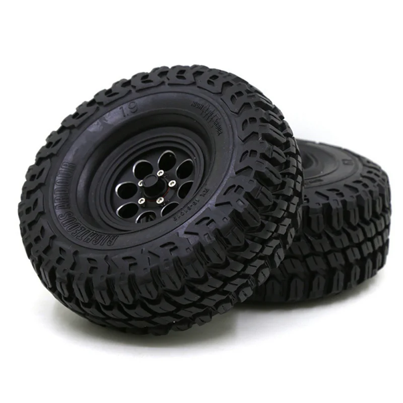 Moyeu de roue de voiture RC moyeu de roue en métal pour voiture d'escalade 1/10 SCX10 90046 AXI03007 TRX4 1.9 pouces avec verrouillage des pneus-Y44A