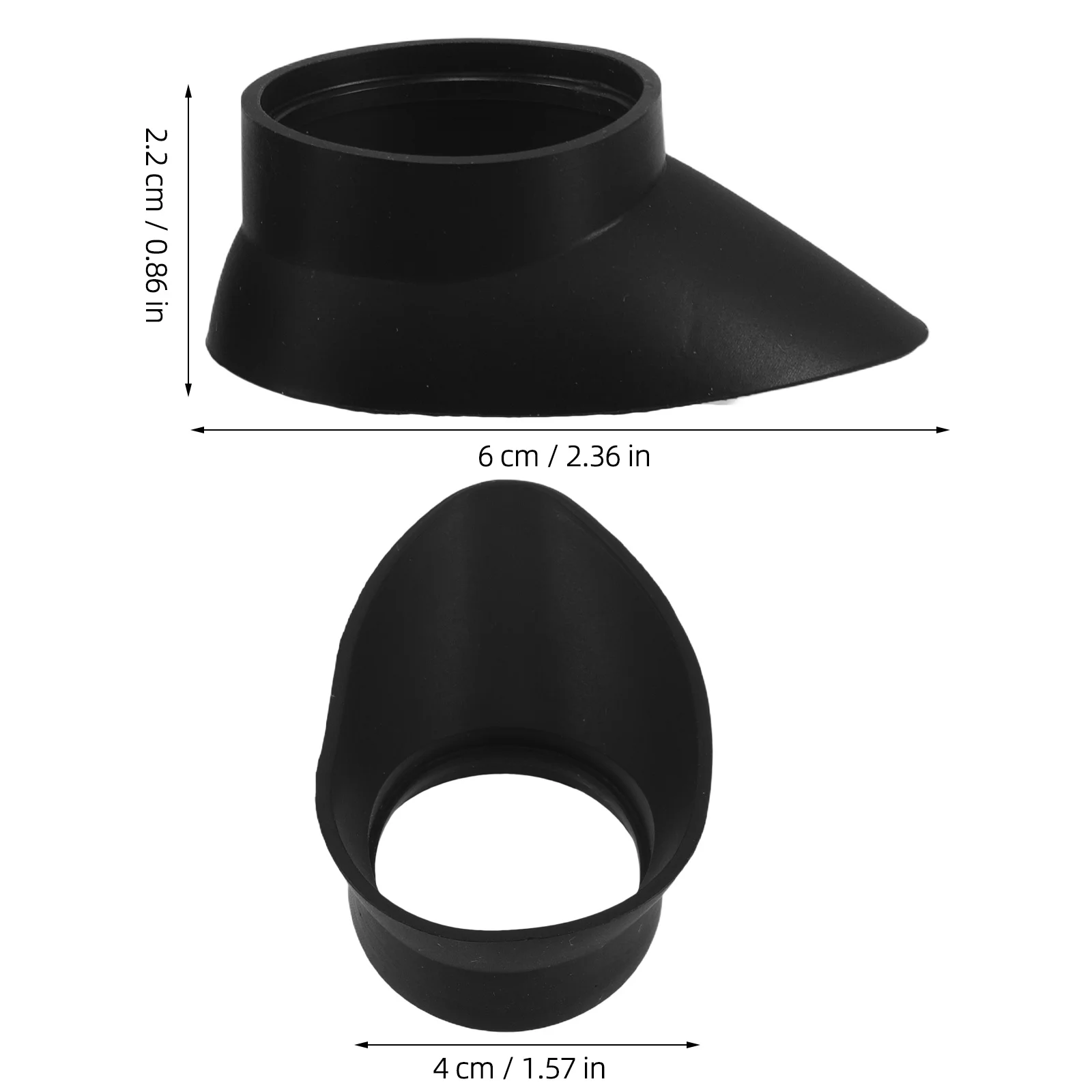 Cubiertas de goma para oculares para telescopios, microscopios, protectores de lentes antideslumbrantes, accesorios ópticos, 2 uds.