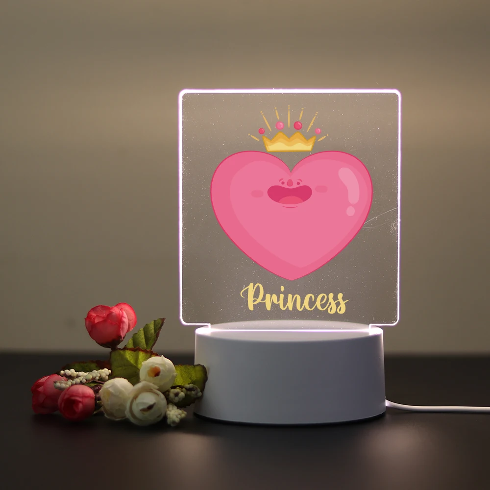 Personalized Custom Crown Beauty  Bedroom Night Lights For Home Decoration Birthday Party Decor